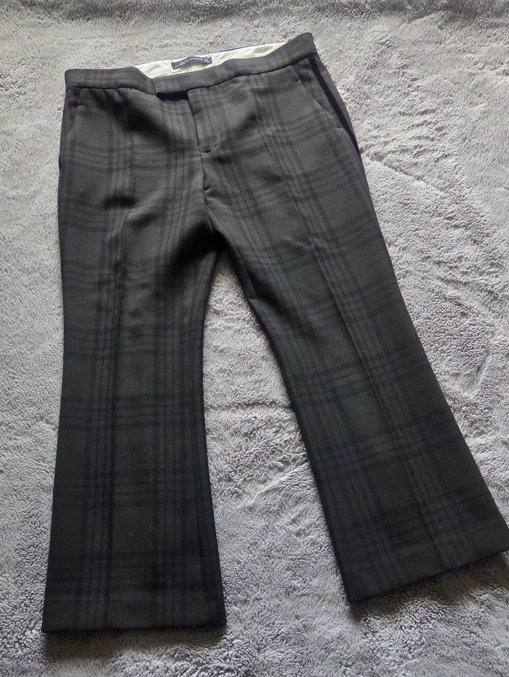 Zara Women's Plaid Pants Sz L